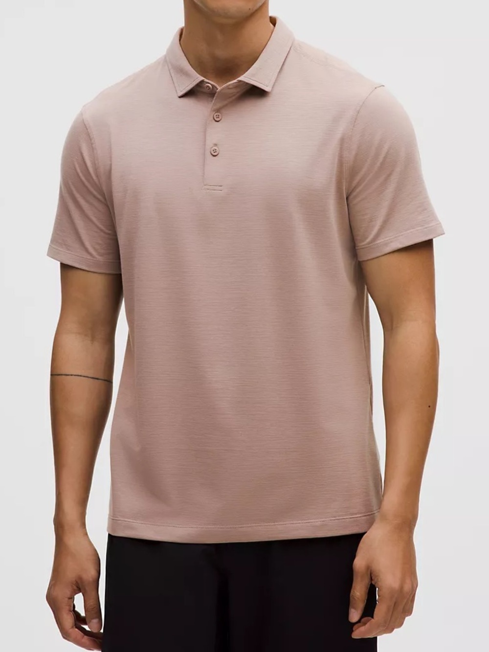 Lululemon Evolution Short Sleeve Polo Shirt In Ashen Rose‎ Size S